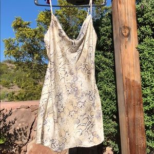 snake pattern going out dress